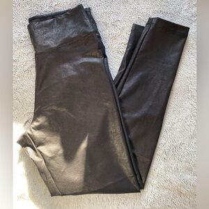 Black Faux Leather Leggings